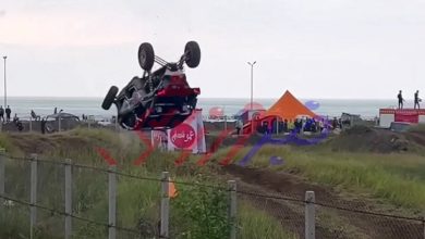 حادثه‌ وحشتناک دیگر در اتومبیلرانی کشور؛ ماشین آفرود چپ کرد! +فیلم