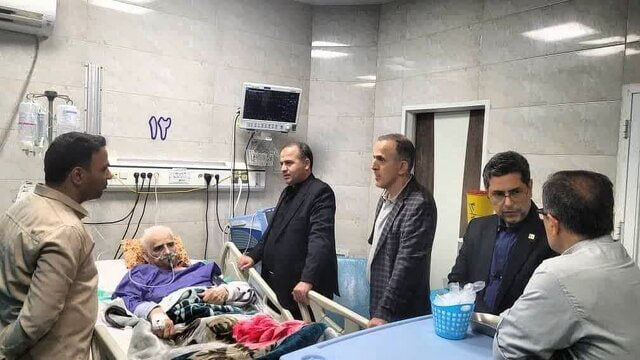 اسطوره کشتی ایران در بخش مراقبتهای ویژه +عکس