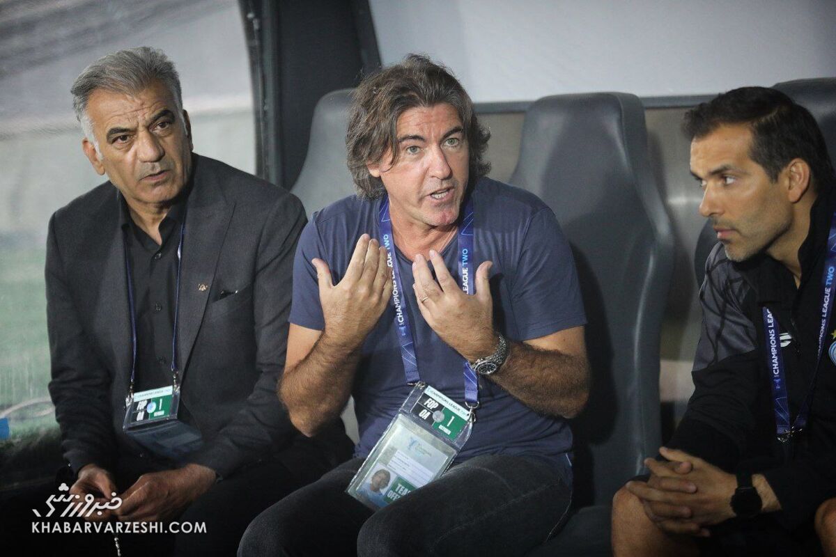 عکس| ساپینتو بالاخره در تهران روی نیمکت استقلال نشست