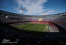 ویدیو| رونمایی از نوکمپ جدید همزمان با تمرین بارسلونا و حضور هزاران هوادار