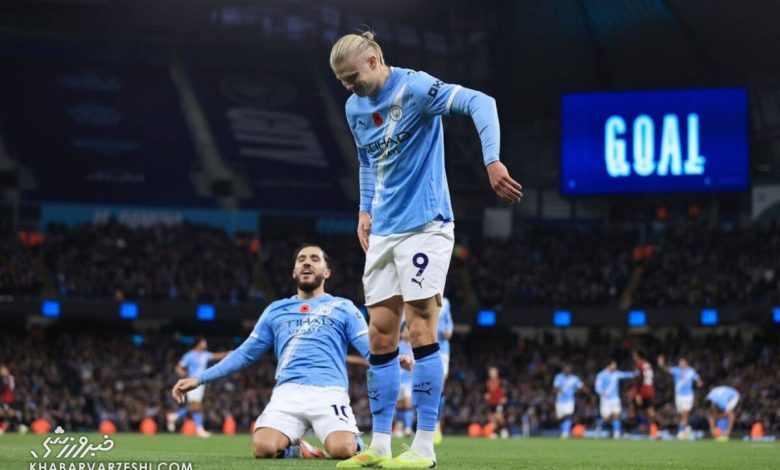 مقایسه بچه غول با مسی و رونالدو؟ هالند: پاسخ داد/ مهاجم نروژی فاش کرد؛ راز جشن گل رباتی و مهارت فرار از تله آفساید!