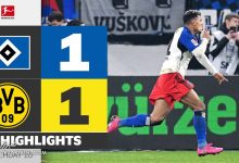 ویدیو| خلاصه بازی هامبورگ ۱ - دورتموند ۱/ تساوی در آخرین ثانیهها