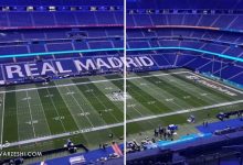 ویدیو| سانتیاگو برنابئو برای NFL آماده میشود؛ چمن به گلخانه رفت!