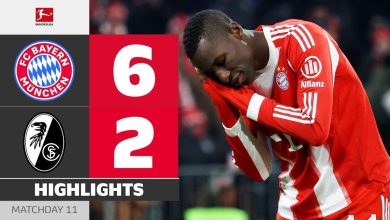 ویدیو| خلاصه بازی بایرن مونیخ ۶ - فرایبورگ ۲/ نبرد جذاب و ۸ گله