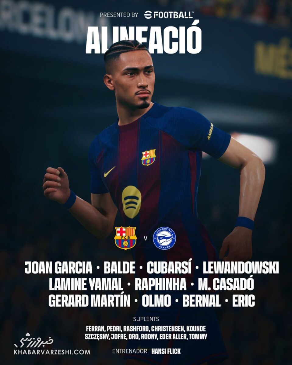 ترکیب بارسلونا مقابل آلاوس/ مثلث ترسناک هانسی فلیک دوباره ساخته شد +عکس