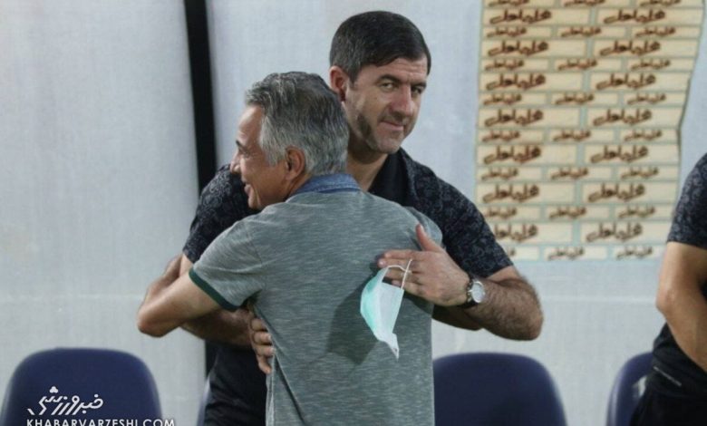 علیرضا اکبرپور در آغوش کریم باقری