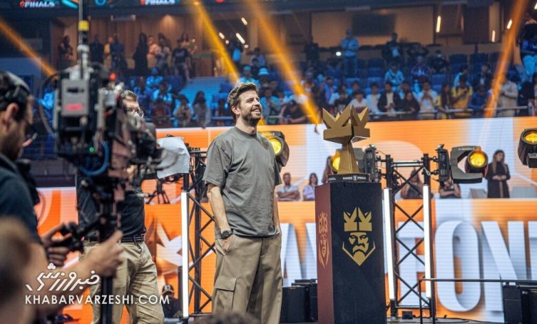 جرارد پیکه در حاشیه مسابقات کینگز لیگ