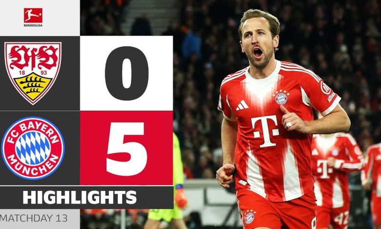 ویدیو| خلاصه بازی بایرن مونیخ ۵ - اشتوتگارت ۰/ تیم کمپانی صدرنشین دست نیافتنی!