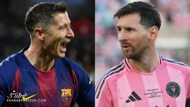 لیونل مسی و روبرت لواندوفسکی