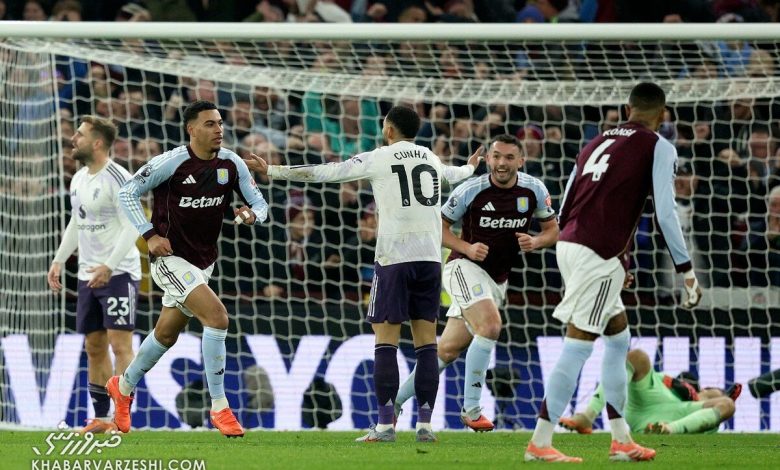 استون ویلا ۲ - منچستریونایتد ۱/ شیاطین سرخ در خانه شیرها به دام افتادند