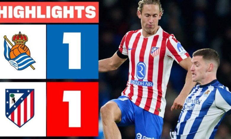 ویدیو| خلاصه بازی رئال سوسیداد ۱ - اتلتیکومادرید ۱/ دور و دورتر از بارسا و رئال!