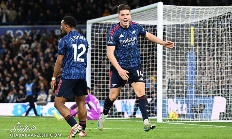 ویدیو| خلاصه بازی لیدز ۰ - آرسنال ۴/ کولاک توپچی‌های صدرنشین