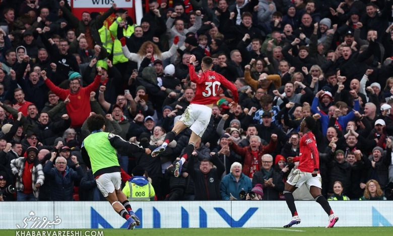 منچستریونایتد ۳ - فولام ۲/ رستگاری شیاطین سرخ در فرگی تایم