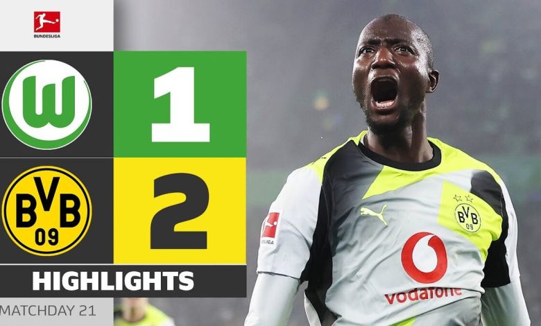 ویدیو| خلاصه بازی ولفسبورگ ۱ - دورتموند ۲