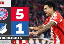 ویدیو| خلاصه بازی بایرن مونیخ ۵ - هوفنهایم ۱