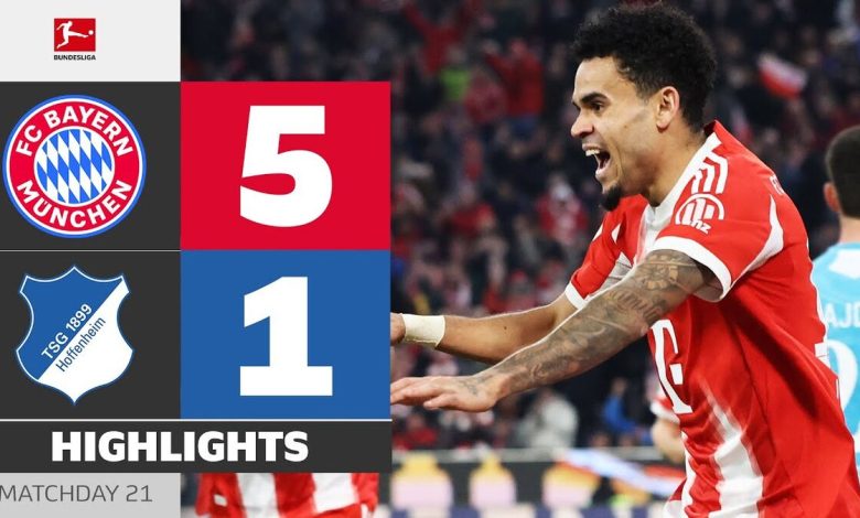 ویدیو| خلاصه بازی بایرن مونیخ ۵ - هوفنهایم ۱