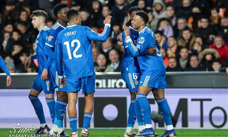 والنسیا ۰ - رئال مادرید ۲/ رئالی‌ها در خانه خفاش سه امتیاز گرفتند