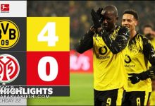 ویدیو| خلاصه بازی دورتموند ۴ - ماینتس ۰/ هر ۴ پاس گل را یک بازیکن داد!