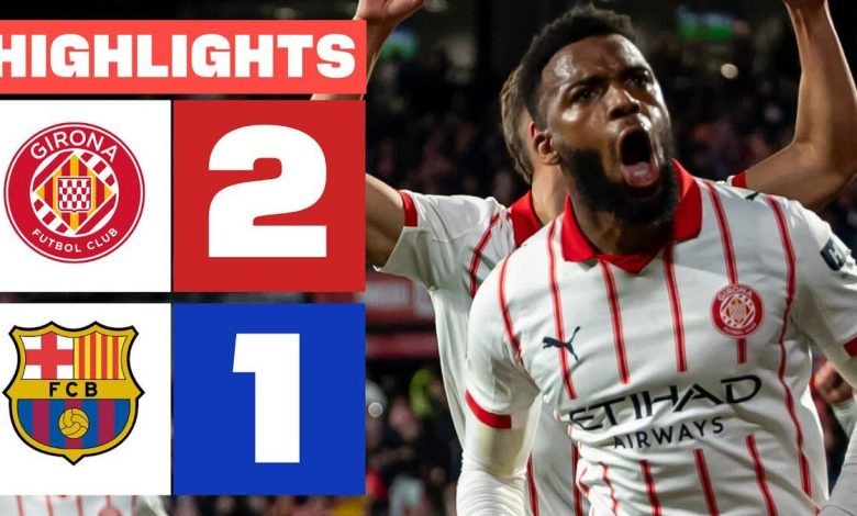 ویدیو| خلاصه بازی خیرونا ۲ - بارسلونا ۱/ هدیه به رئالی‌ها