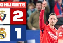 ویدیو| خلاصه بازی اوساسونا ۲ - رئال مادرید ۱/ بارسا در پامپلونا شاد شد!